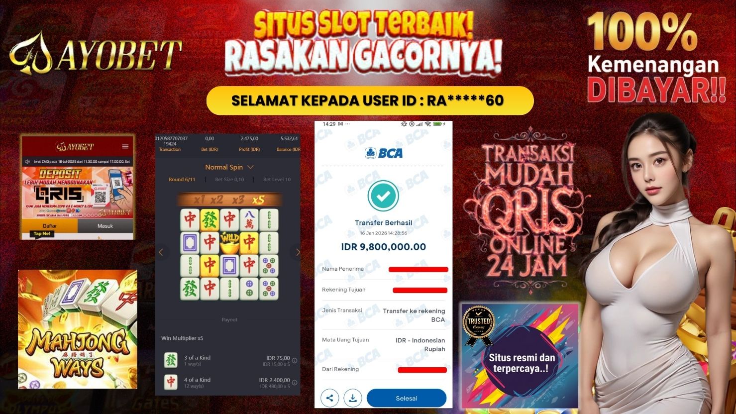 AYOBET JACKPOT SLOT MAHJONG WAYS